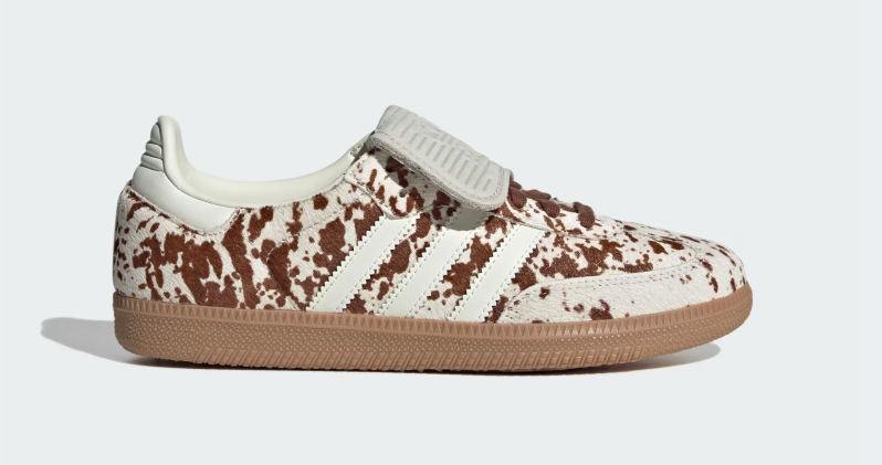 ADIDAS SAMBA LT COW PRINT BROWN WHITE WOMENS