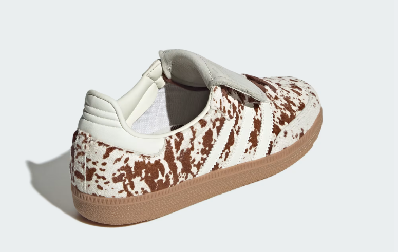 ADIDAS SAMBA LT COW PRINT BROWN WHITE WOMENS