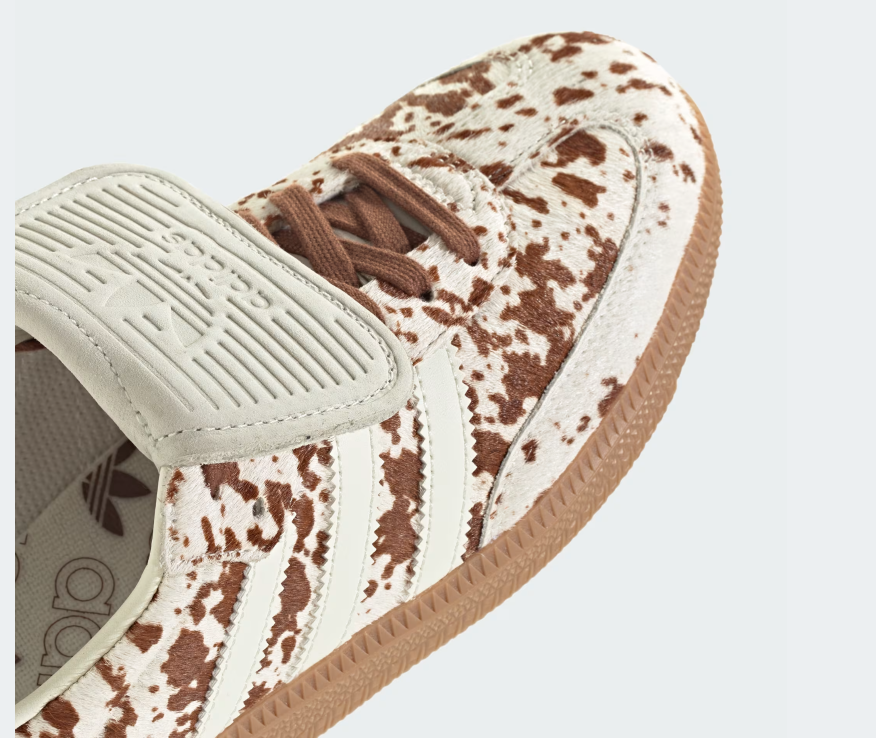 ADIDAS SAMBA LT COW PRINT BROWN WHITE WOMENS