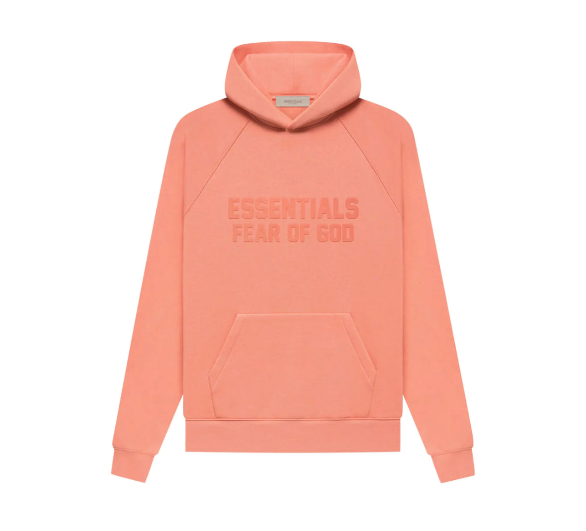 ESSENTIALS HOODIE CORAL (ONE SIZE OVERSIZE)