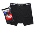 4 PACKS SUPREME BOXERS BLACK