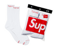 4 PACK SUPREME SOCKS WHITE